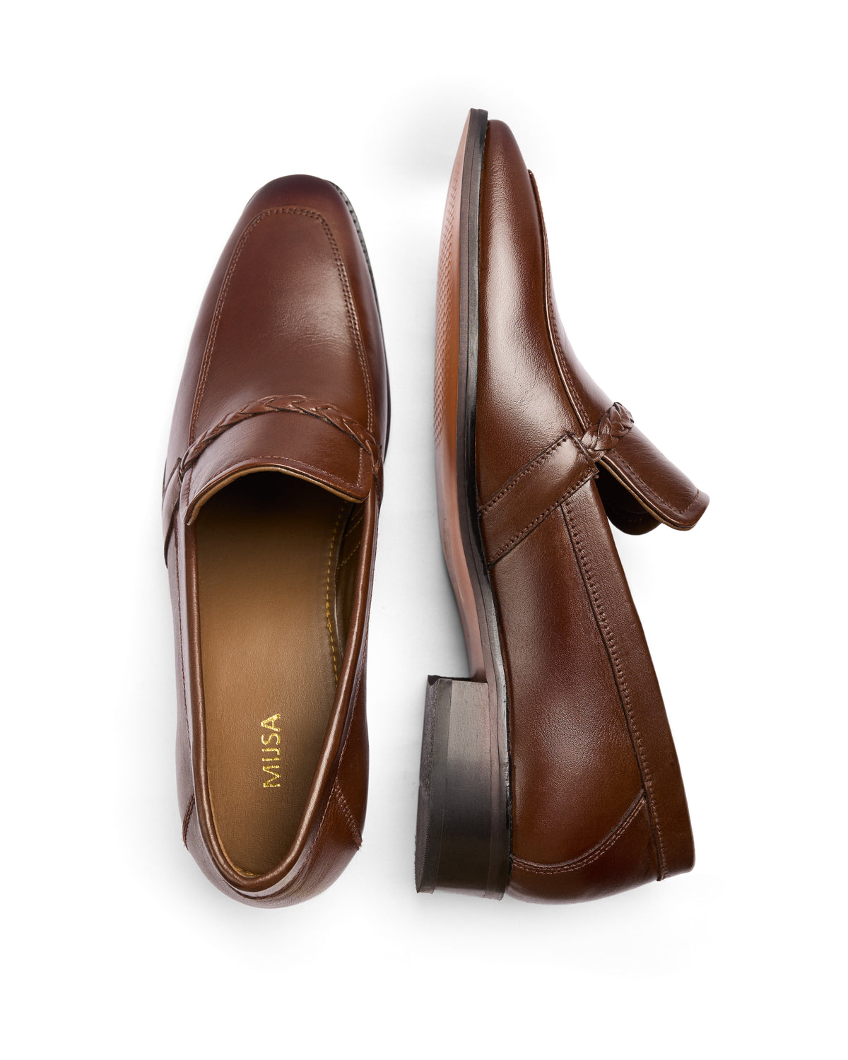 No Loose Ends - Genuine leather Loafer, Brown