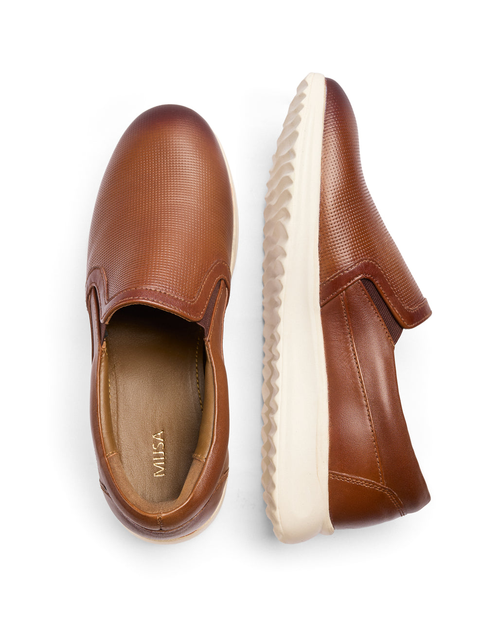 Already Knew - Genuine leather Slip-On Sneaker, Tan
