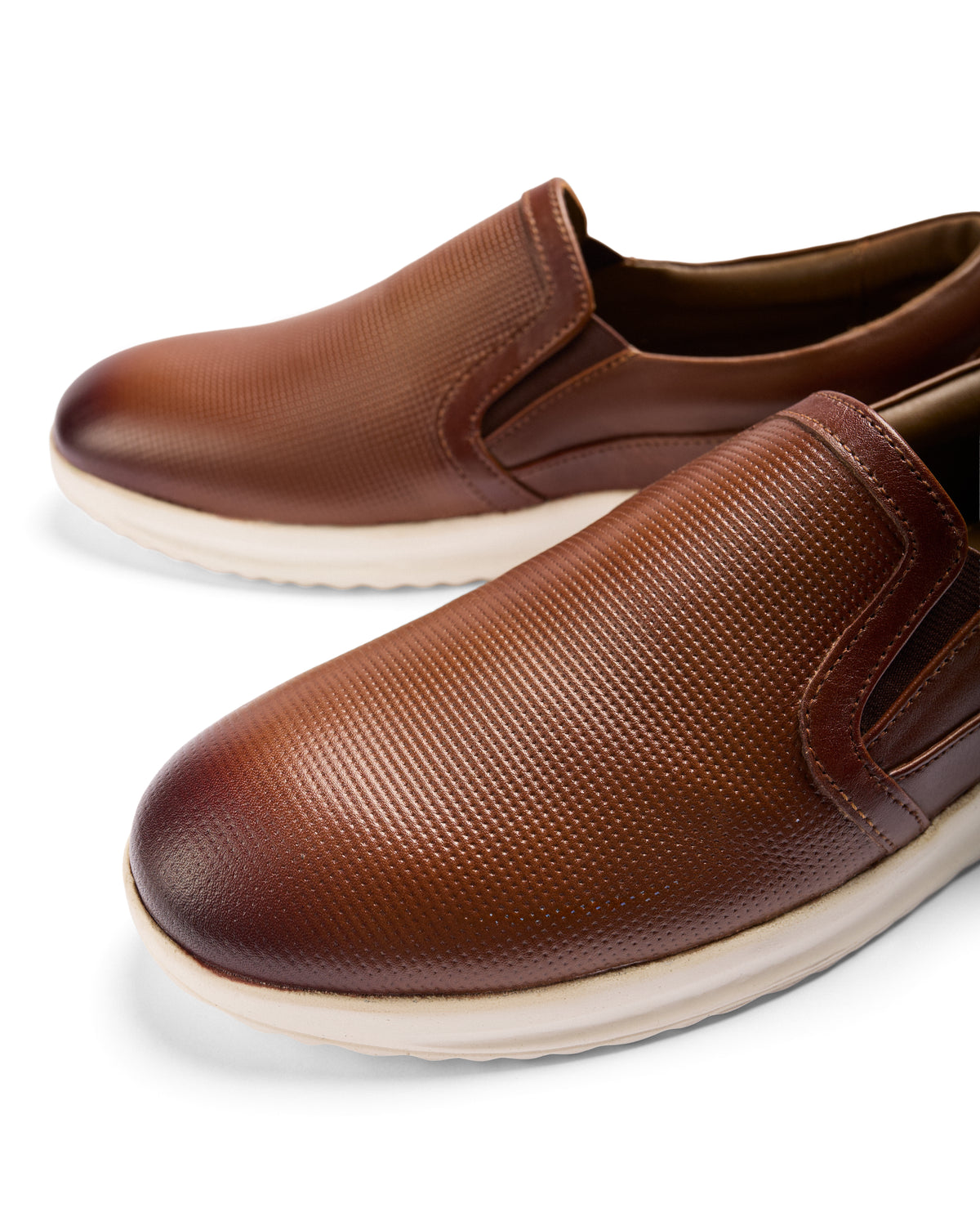 Already Knew - Genuine leather Slip-On Sneaker, Tan