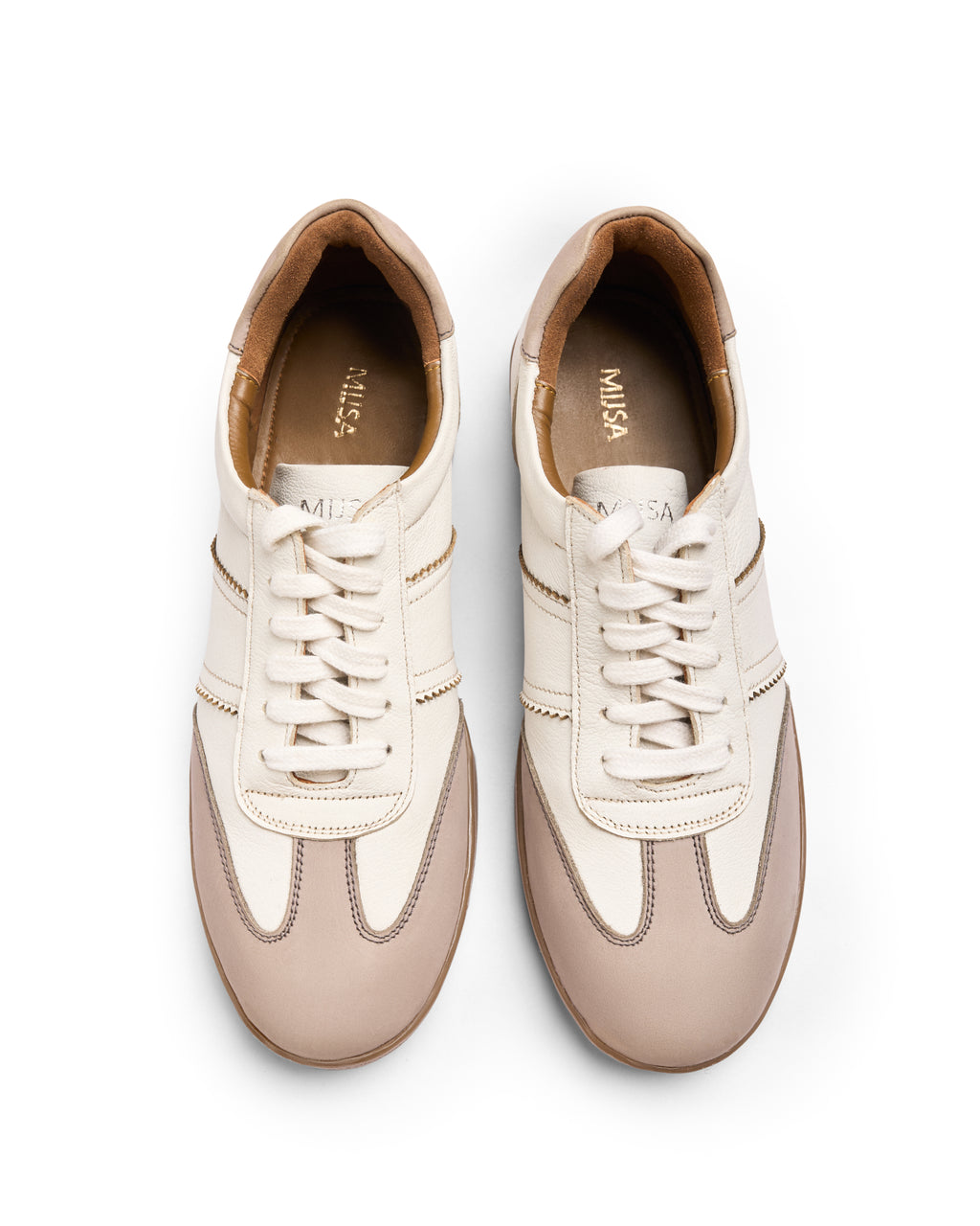 No Notes - Fine suede Sneaker, White Grey