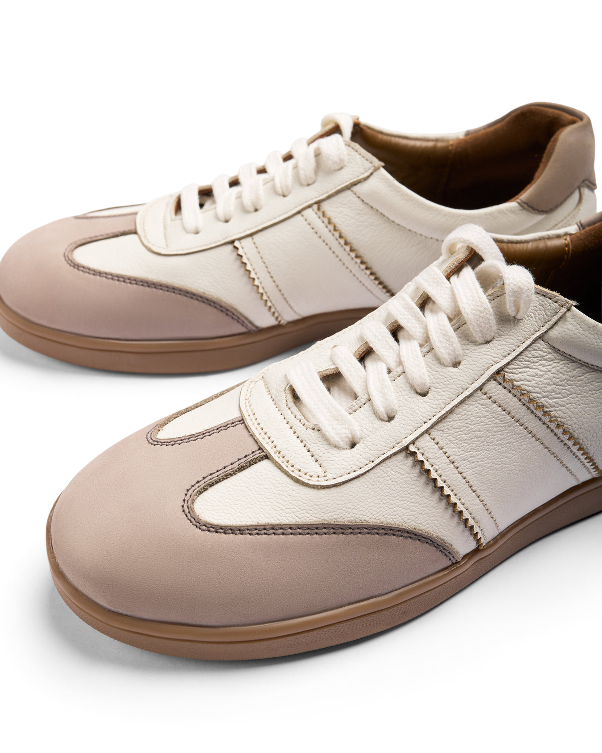 No Notes - Fine suede Sneaker, White Grey