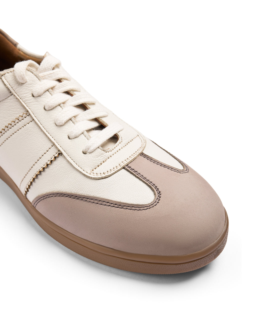 No Notes - Fine suede Sneaker, White Grey