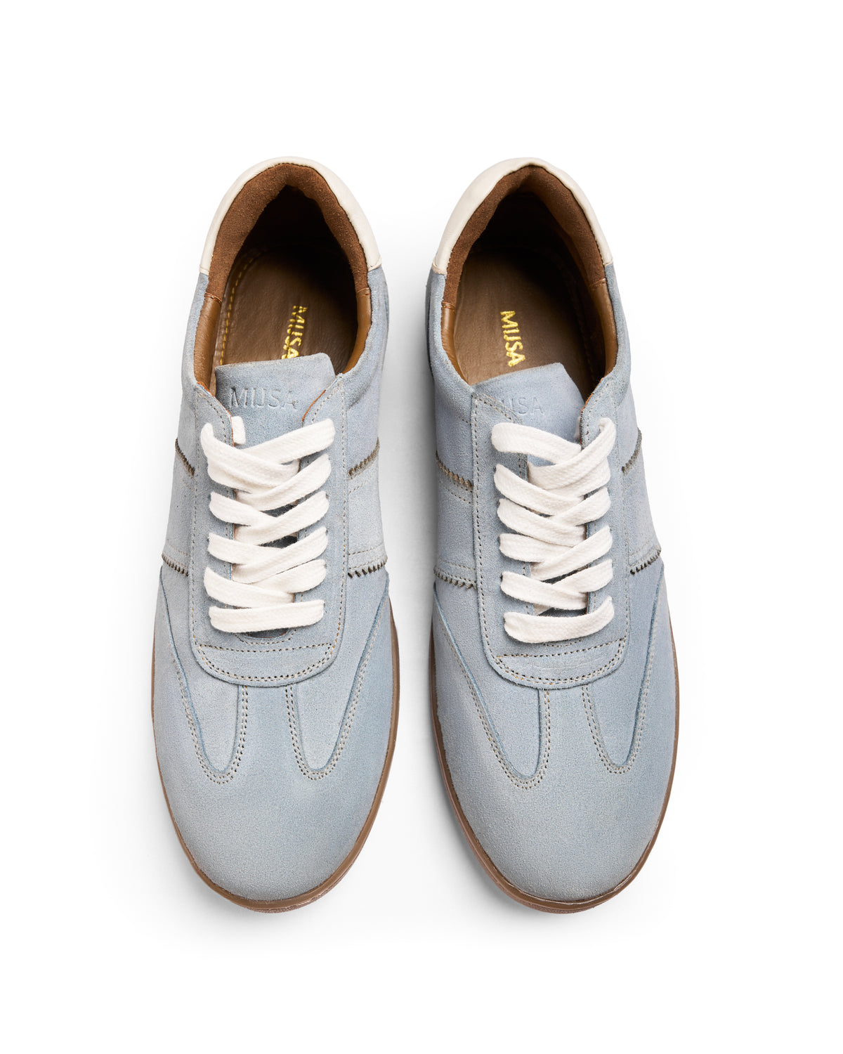 No Notes - Fine suede Sneaker, Powder Blue