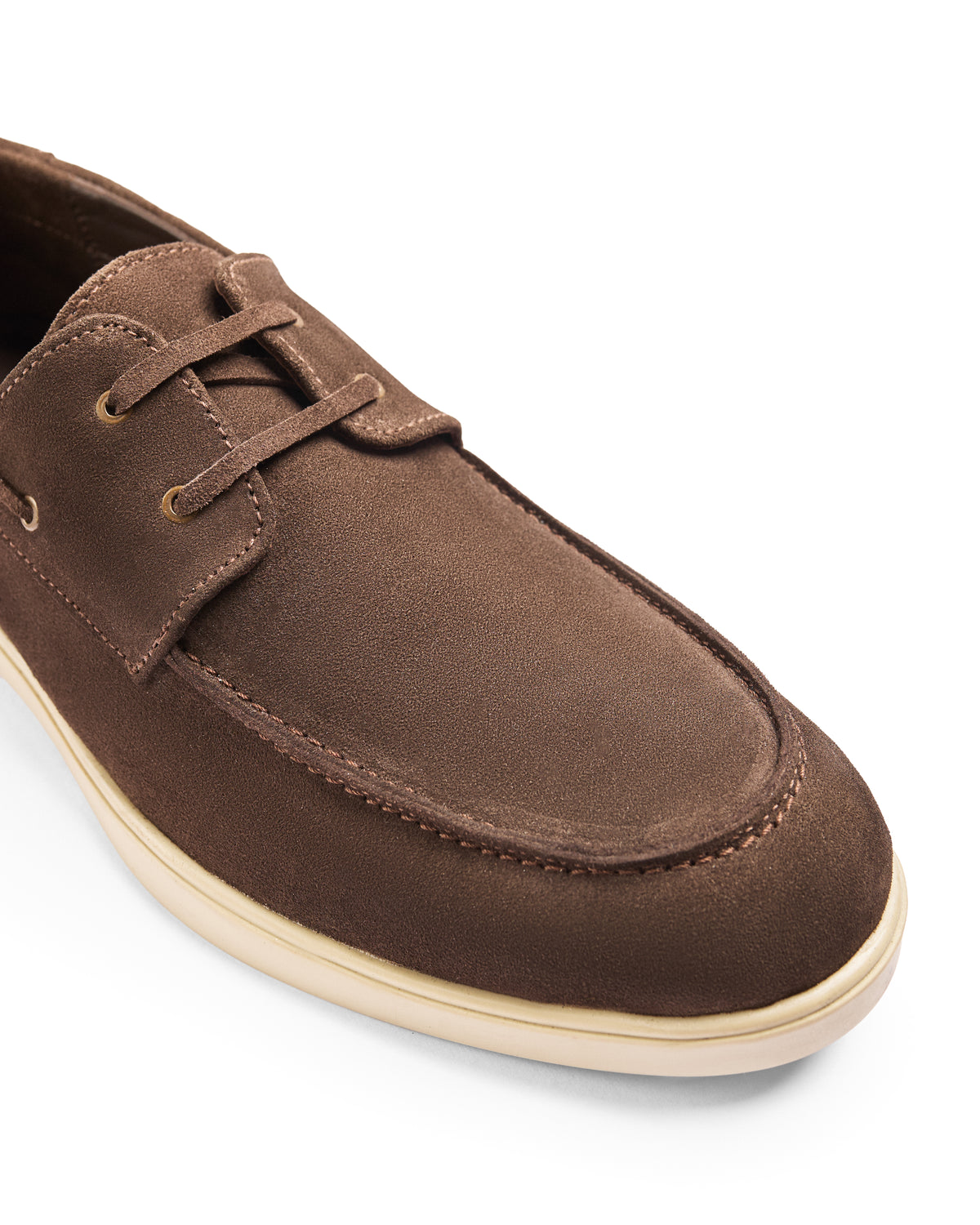 Open Tab - Suede Boat Shoe, Brown
