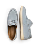 Open Tab - Fine suede Boat Shoe, Powder Blue