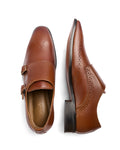 First Principles - Genuine leather Monk Strap, Tan