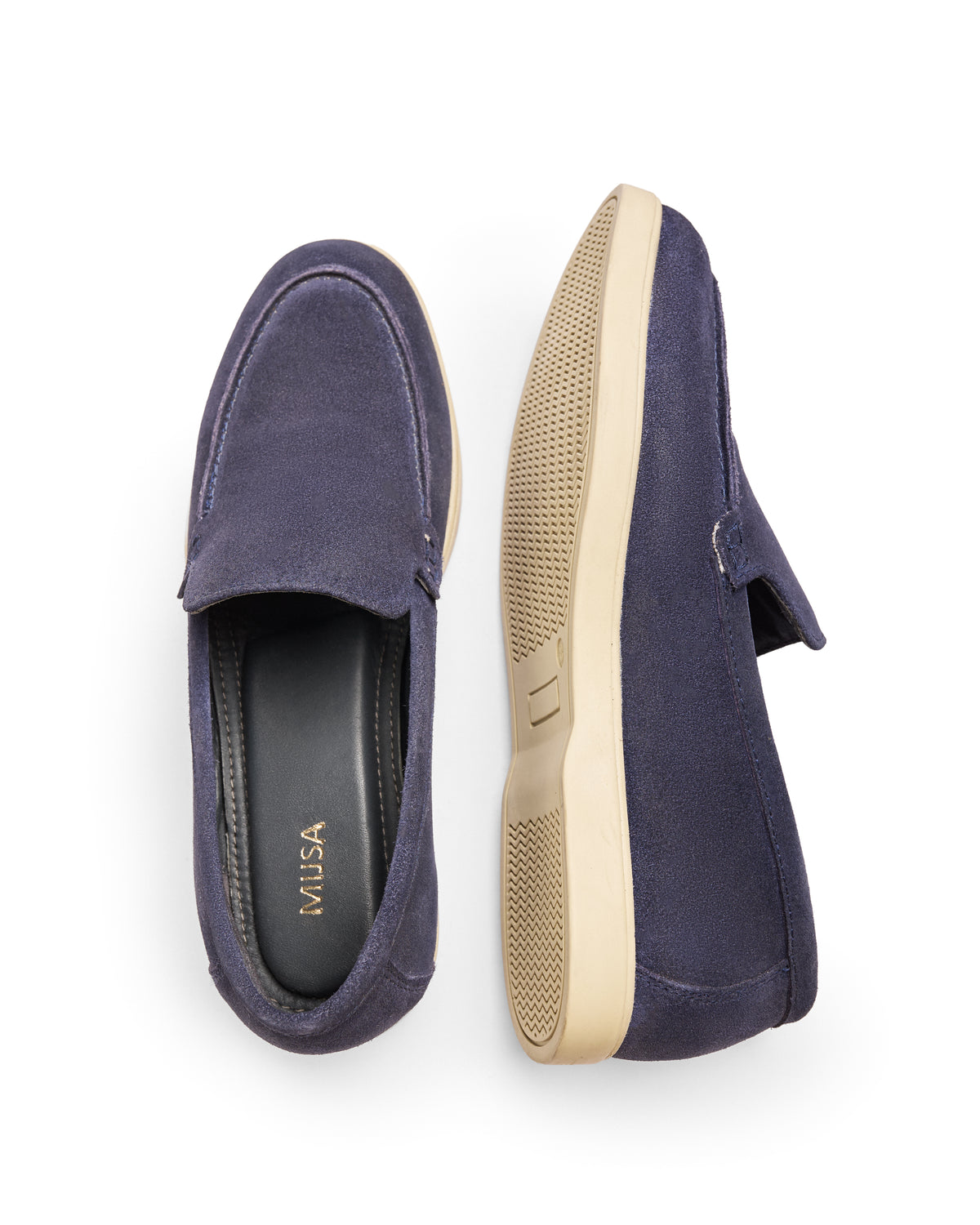 Out Of Office - Fine suede Loafer, Navy Blue