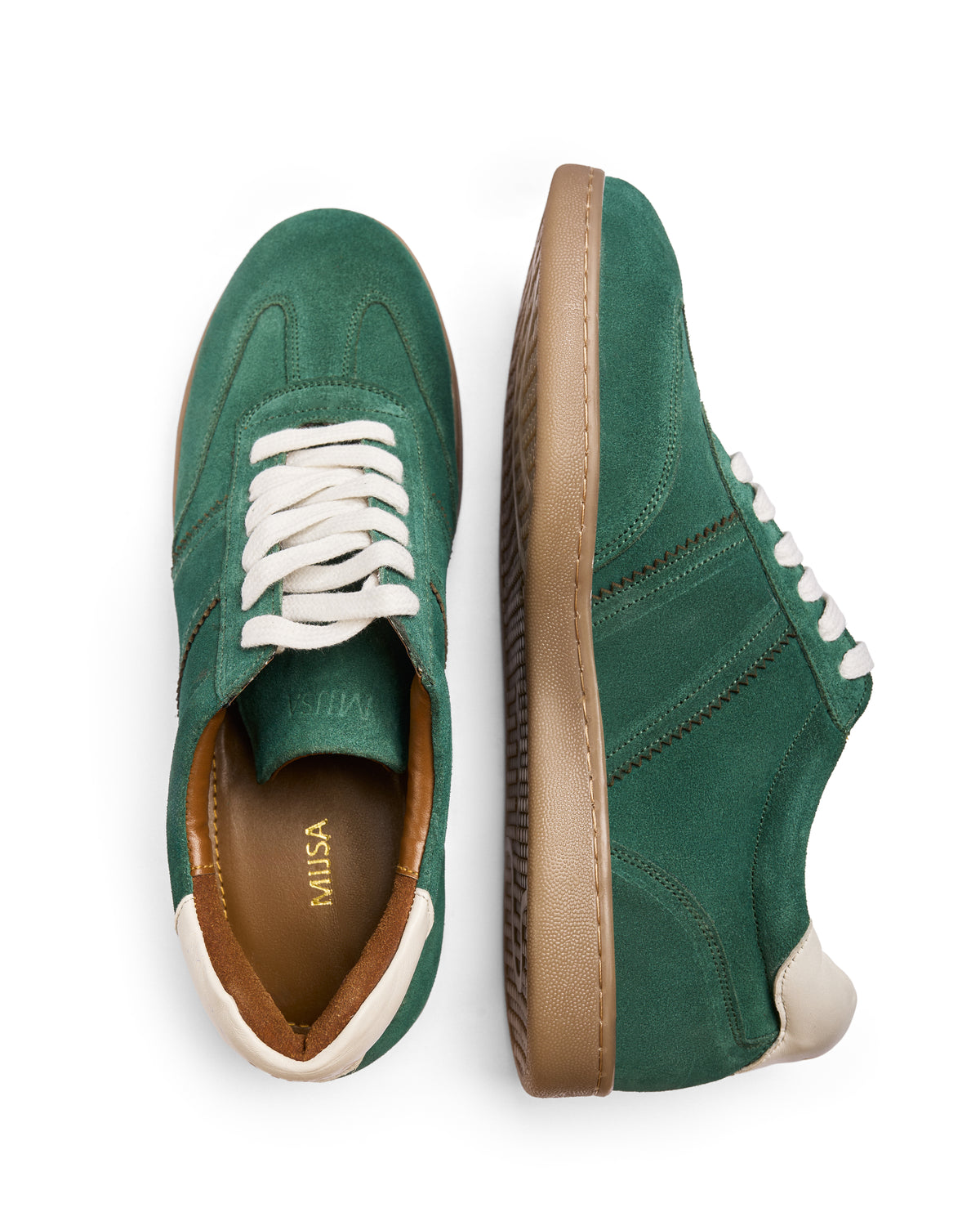 No Notes - Fine suede Sneaker, Olive Green