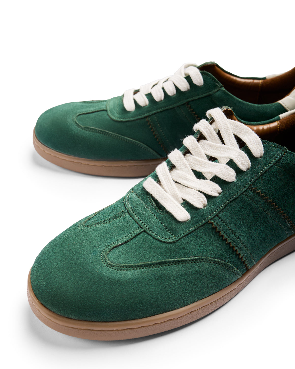No Notes - Fine suede Sneaker, Olive Green