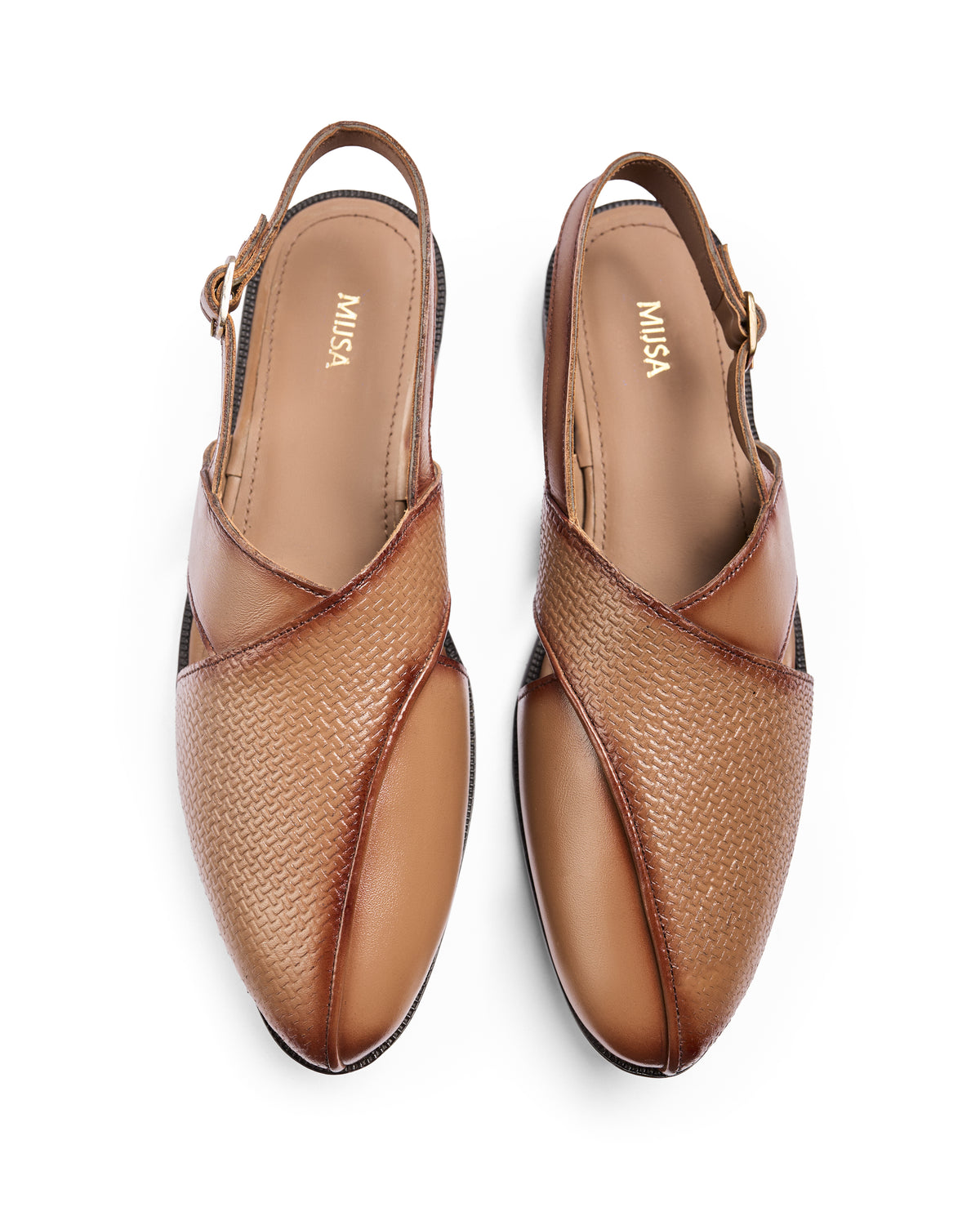 Home Ground - Genuine leather Peshawari Chappal, Beige