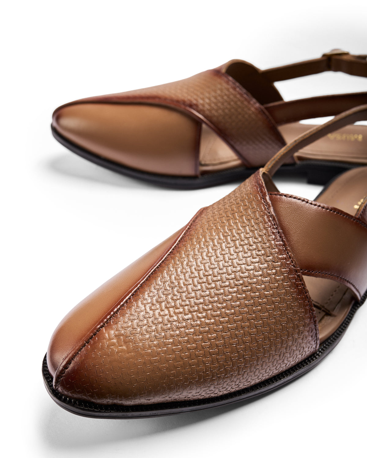 Home Ground - Genuine leather Peshawari Chappal, Beige
