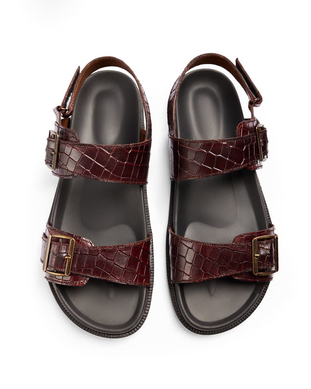 Bold Claim - Genuine crust leather Sandal, Brown