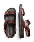 Bold Claim - Genuine crust leather Sandal, Brown
