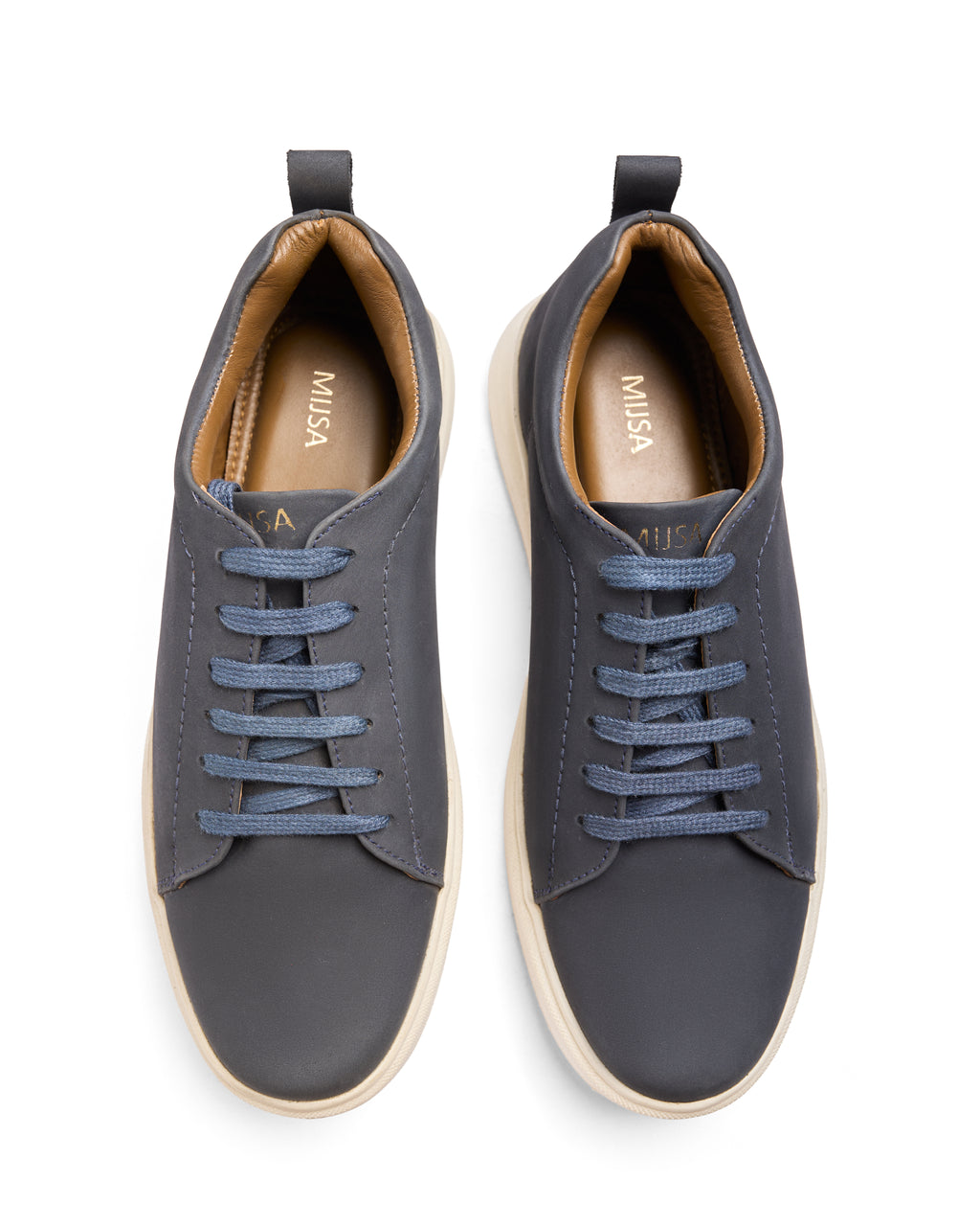 Good Point - Genuine leather Lace-Up Sneaker, Navy Blue