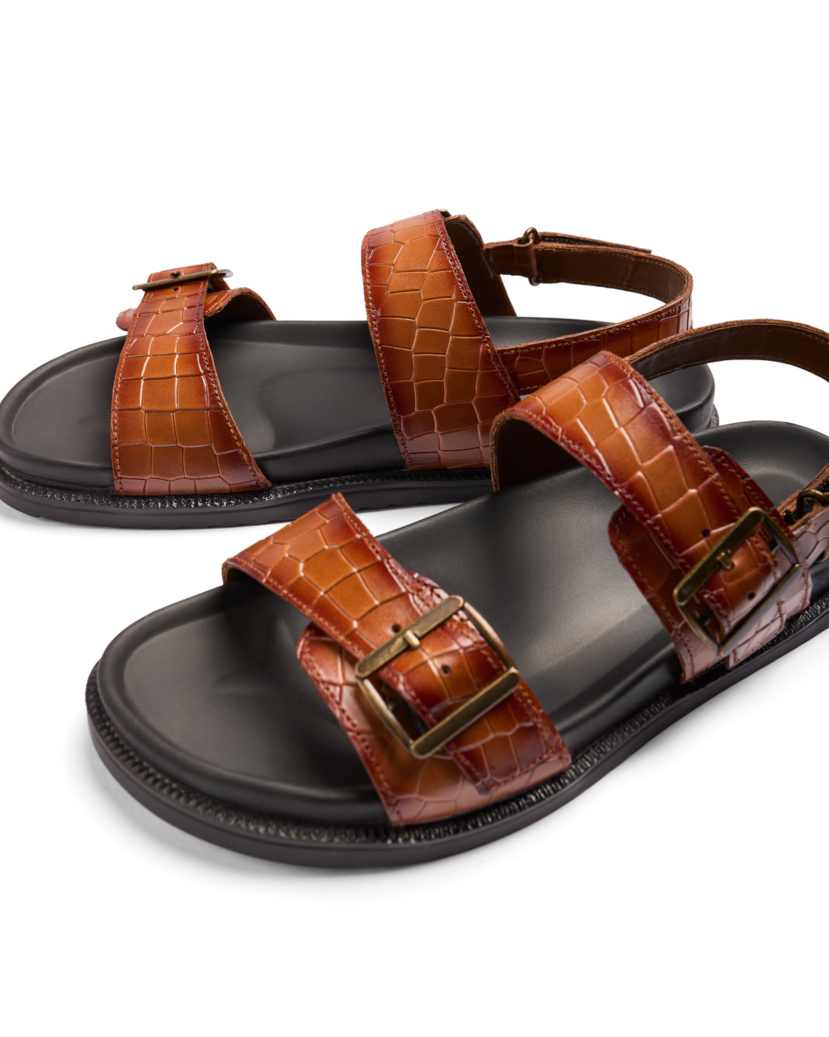 Bold Claim - Genuine leather Sandal, Tan