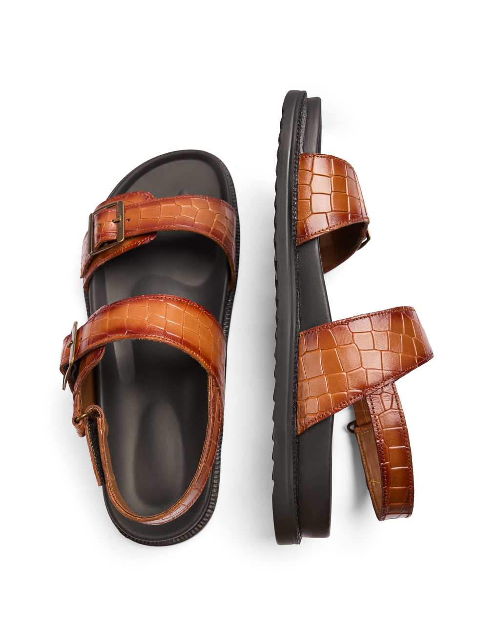 Bold Claim - Genuine leather Sandal, Tan