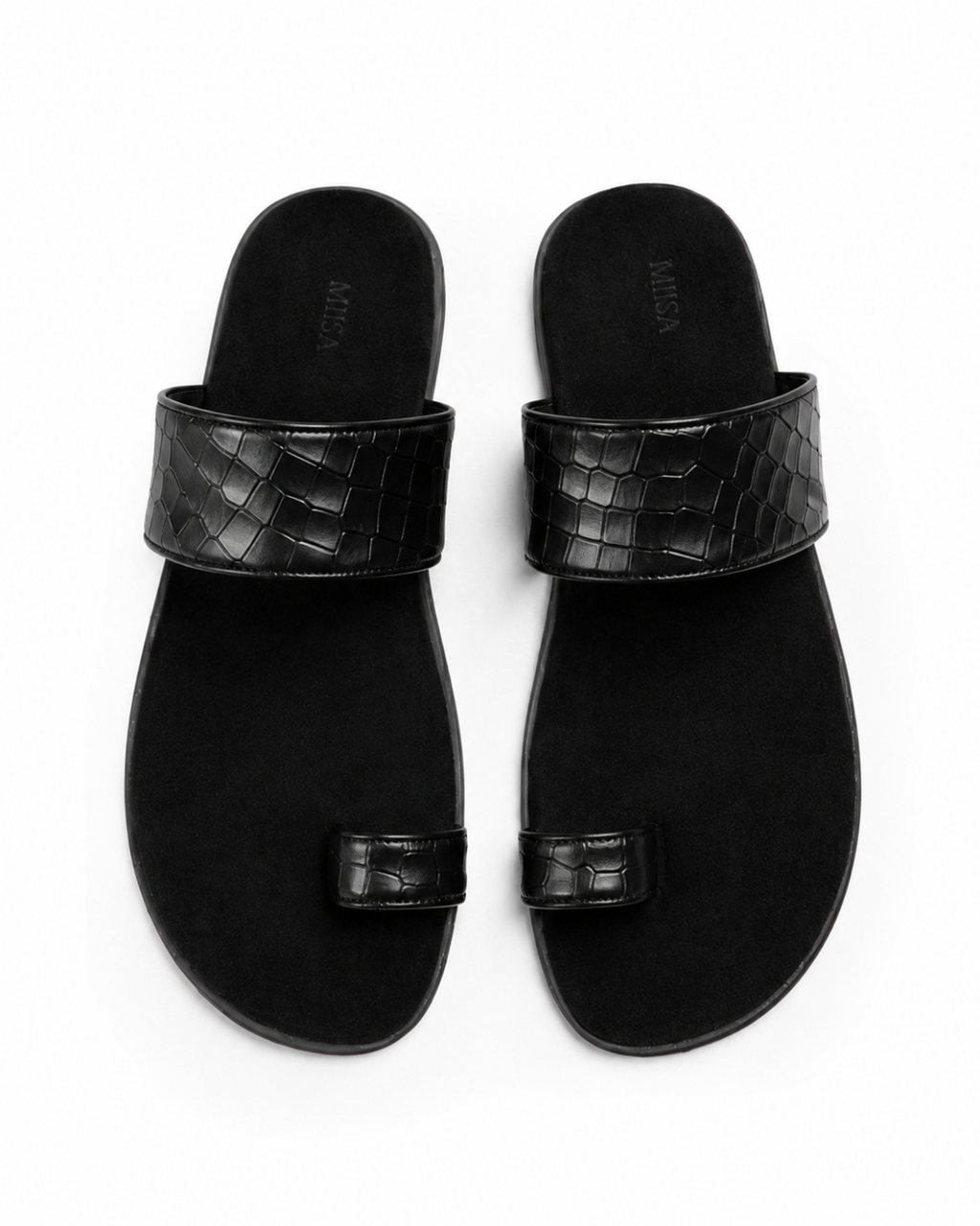 Final Word - Genuine leather Sandal, Black