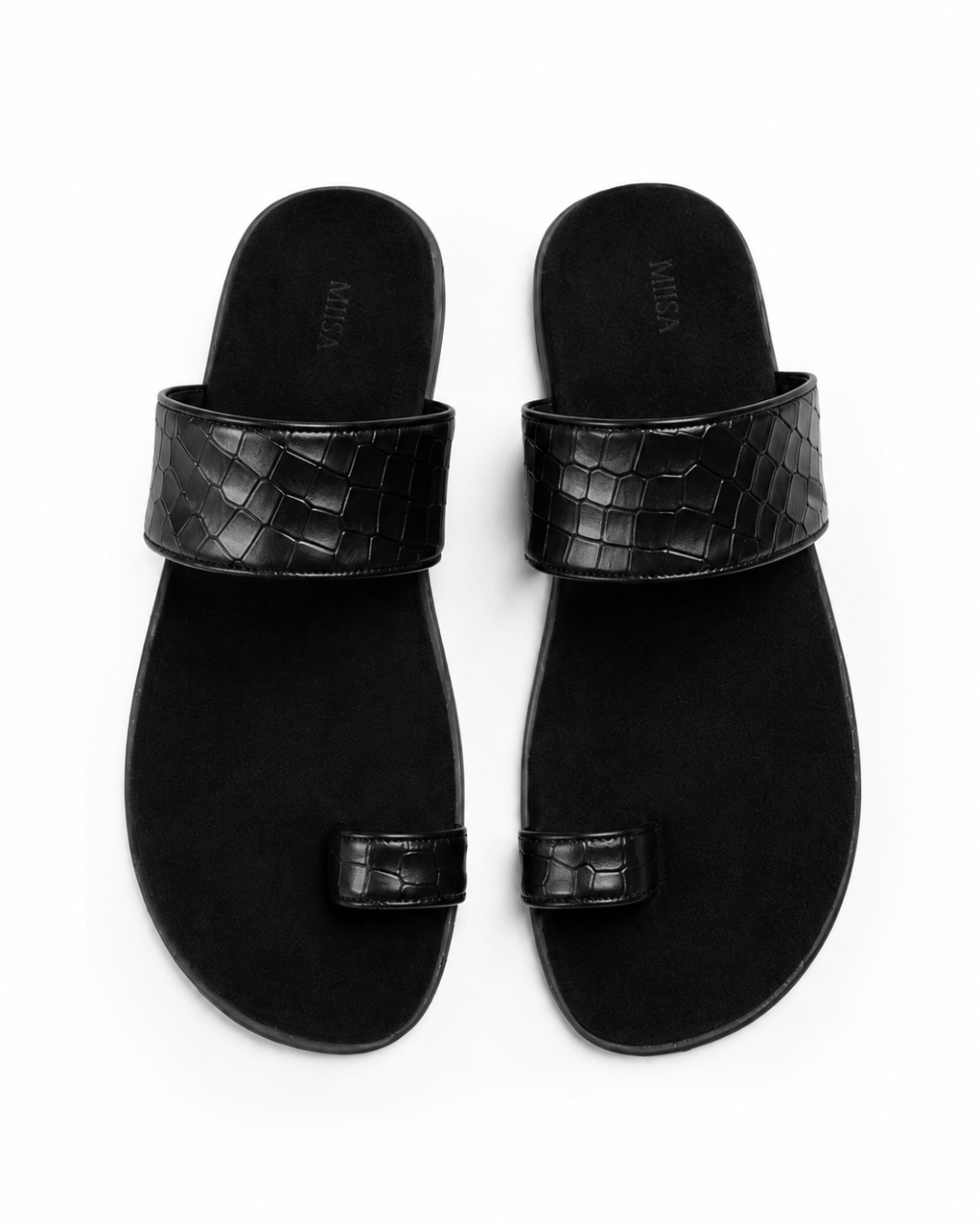 Final Word - Genuine leather Sandal, Black
