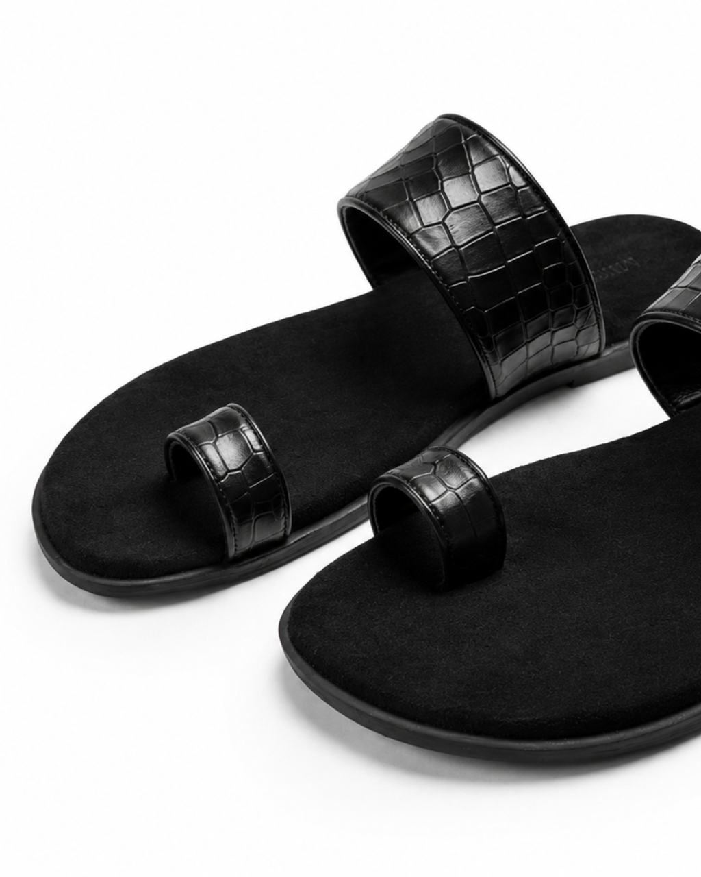 Final Word - Genuine leather Sandal, Black