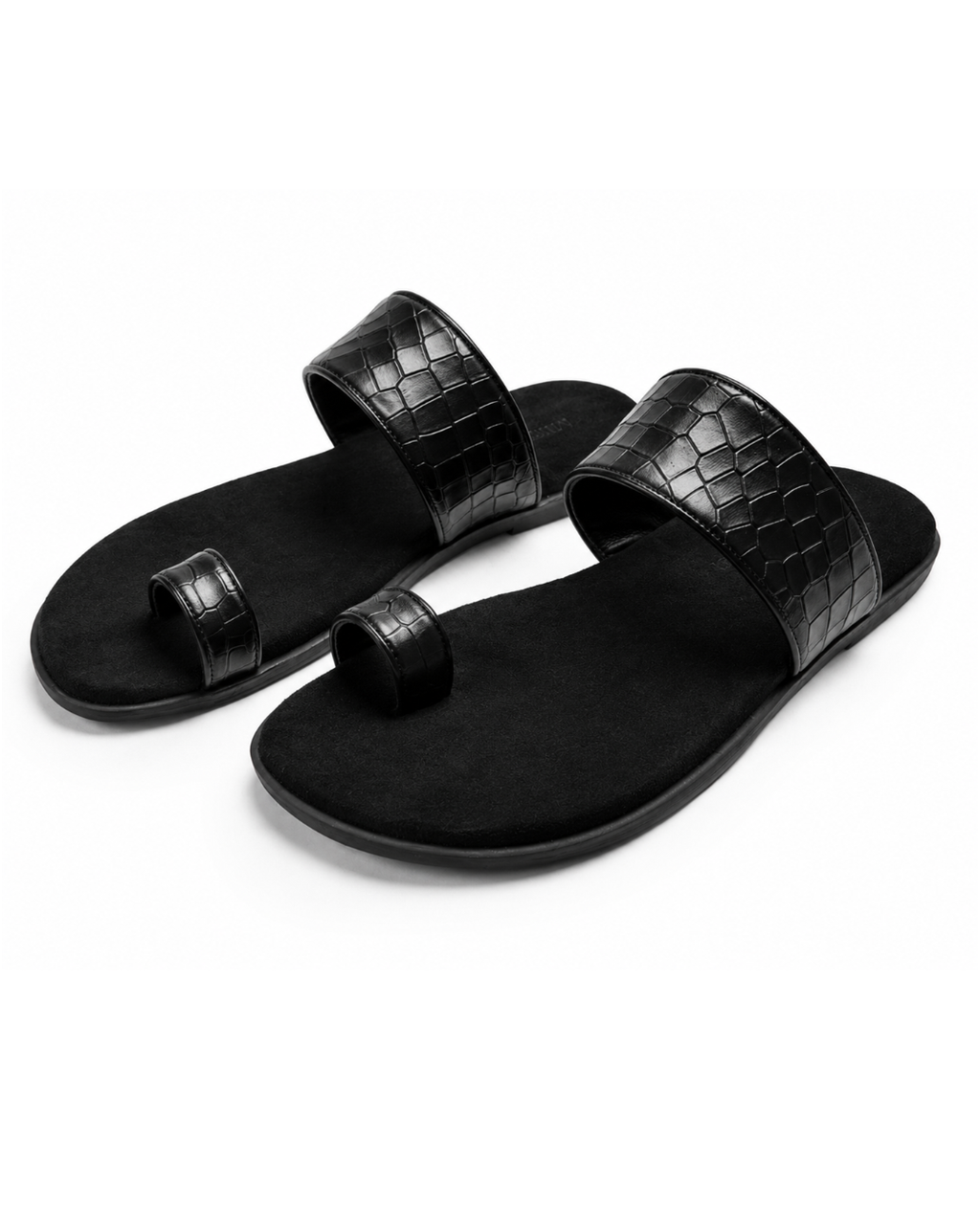 Final Word - Genuine leather Sandal, Black
