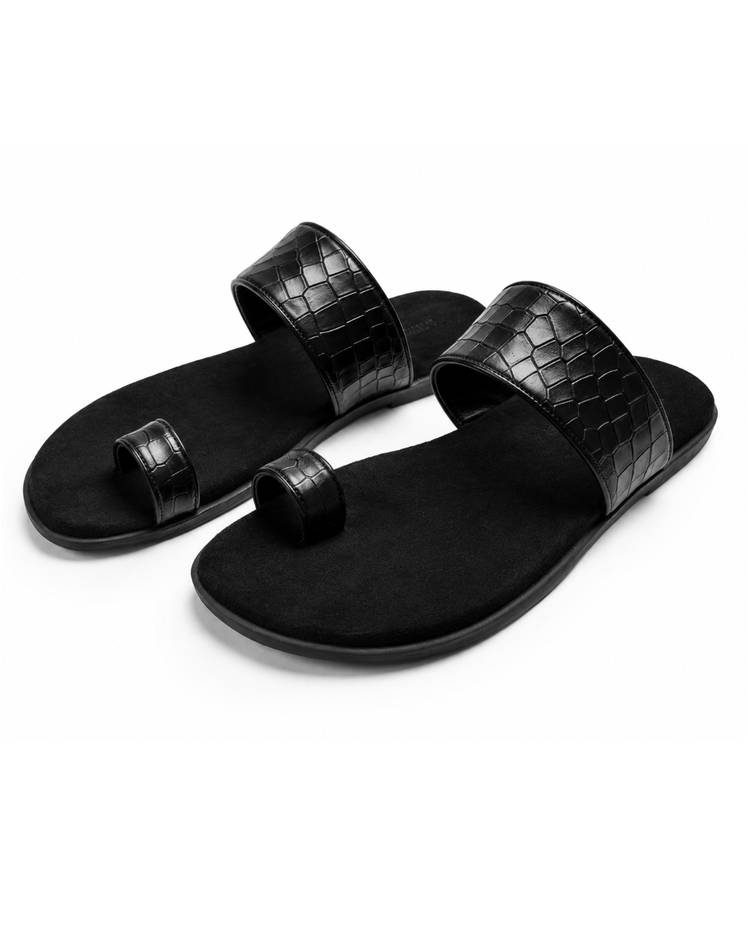 Final Word - Genuine leather Sandal, Black