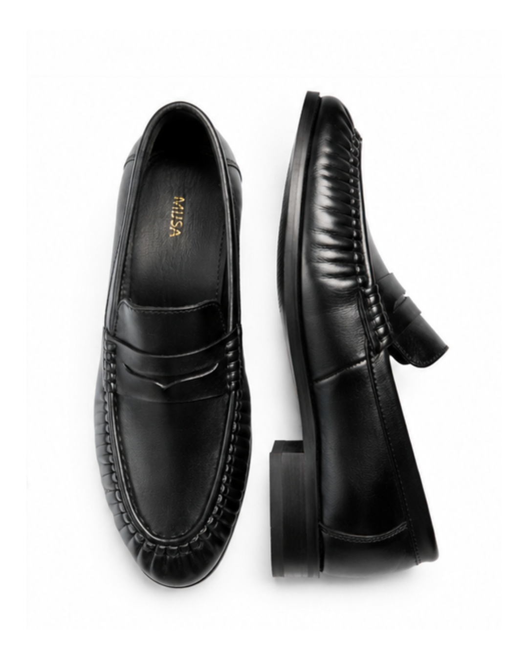 As Expected - Genuine leather Loafer, Black