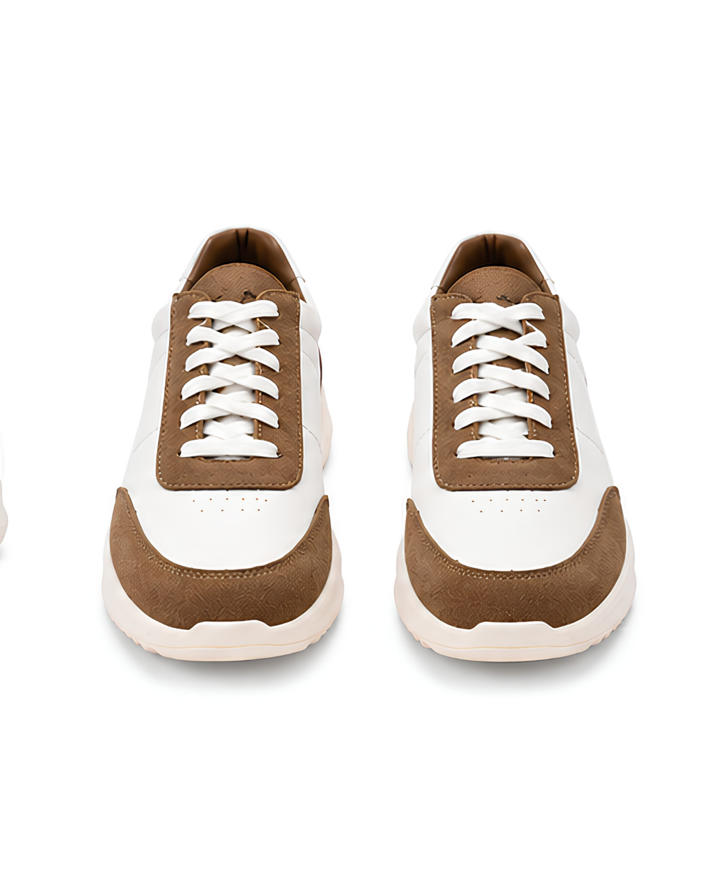 No Agenda - Suede and Nubuck Leather Sneaker, White Beige
