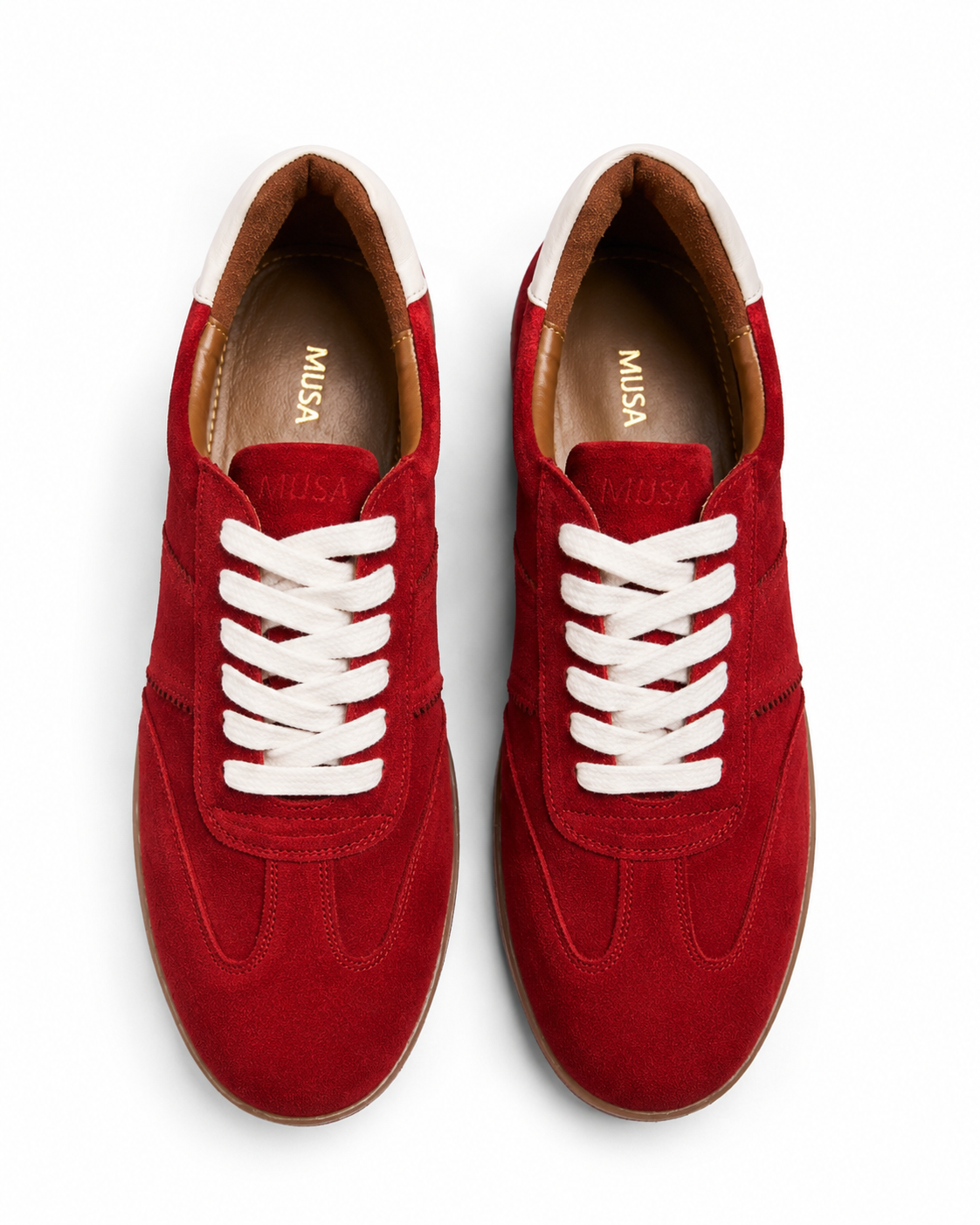 No Notes - Fine suede Sneaker, Red