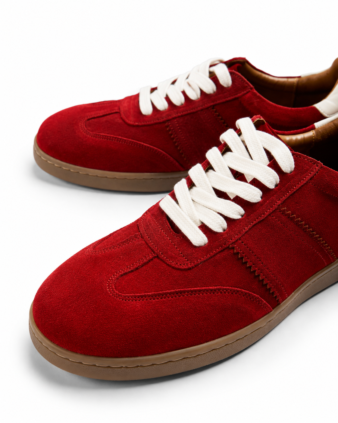 No Notes - Fine suede Sneaker, Red