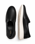 Already Knew - Genuine leather Slip-On Sneaker, Black