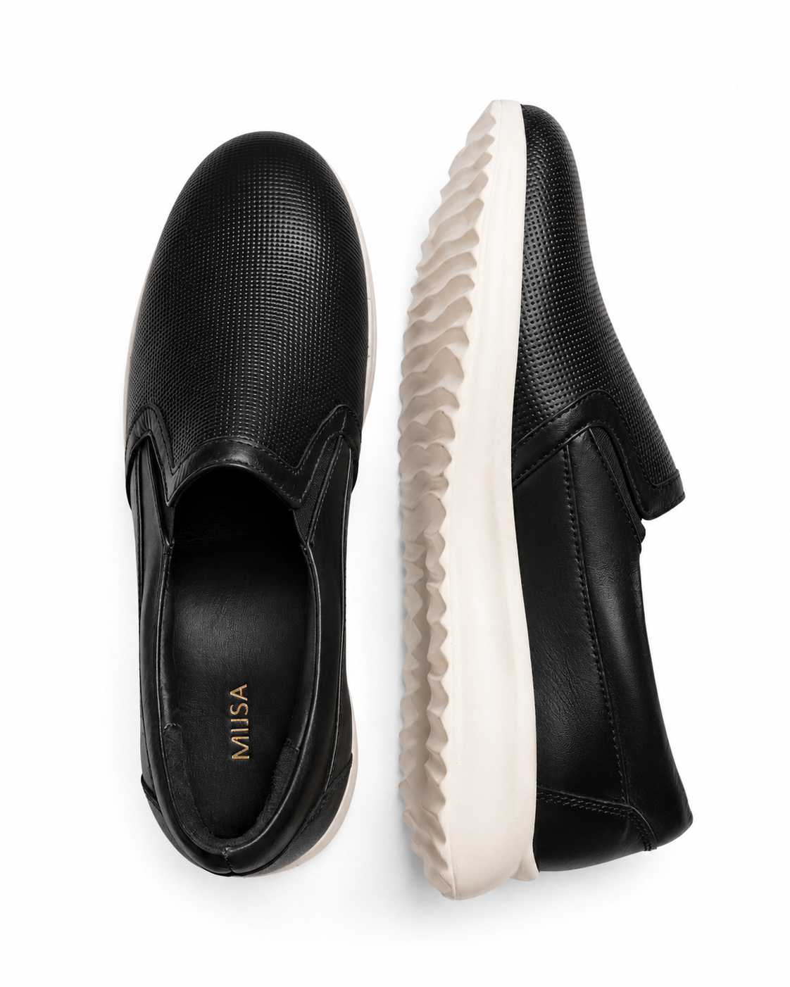Already Knew - Genuine leather Slip-On Sneaker, Black
