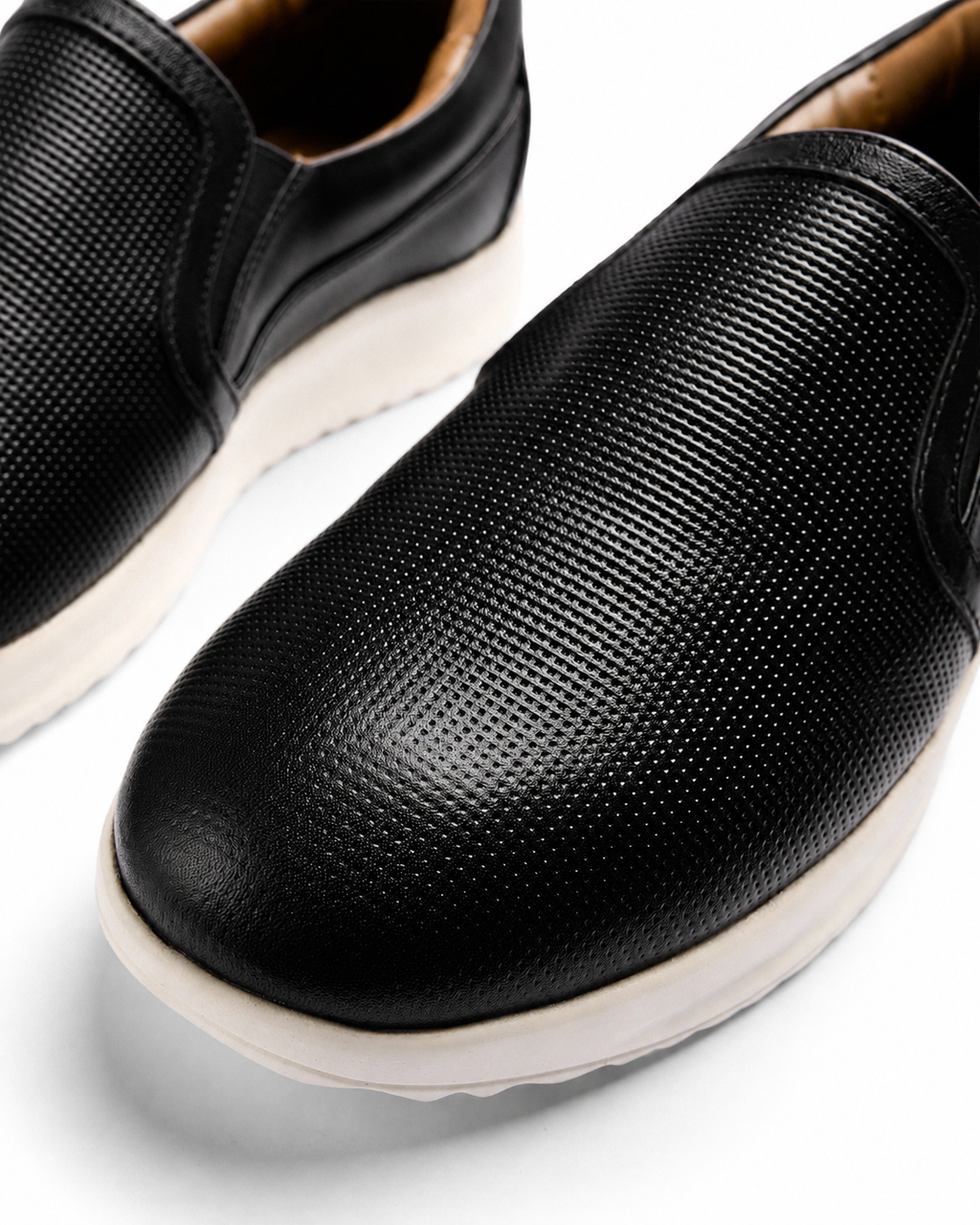 Already Knew - Genuine leather Slip-On Sneaker, Black