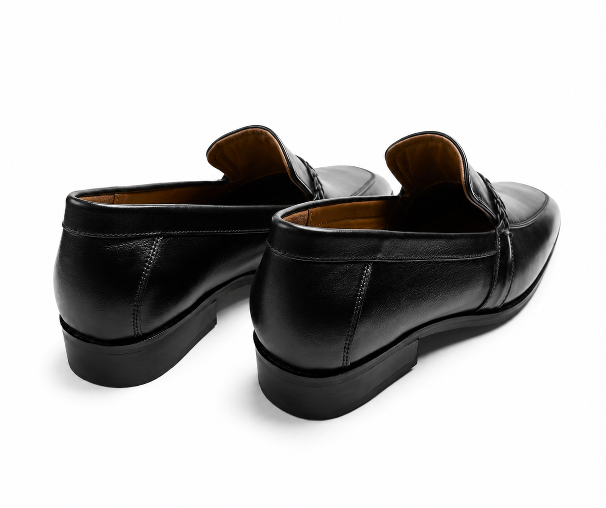 No Loose Ends - Genuine leather Loafer, Black