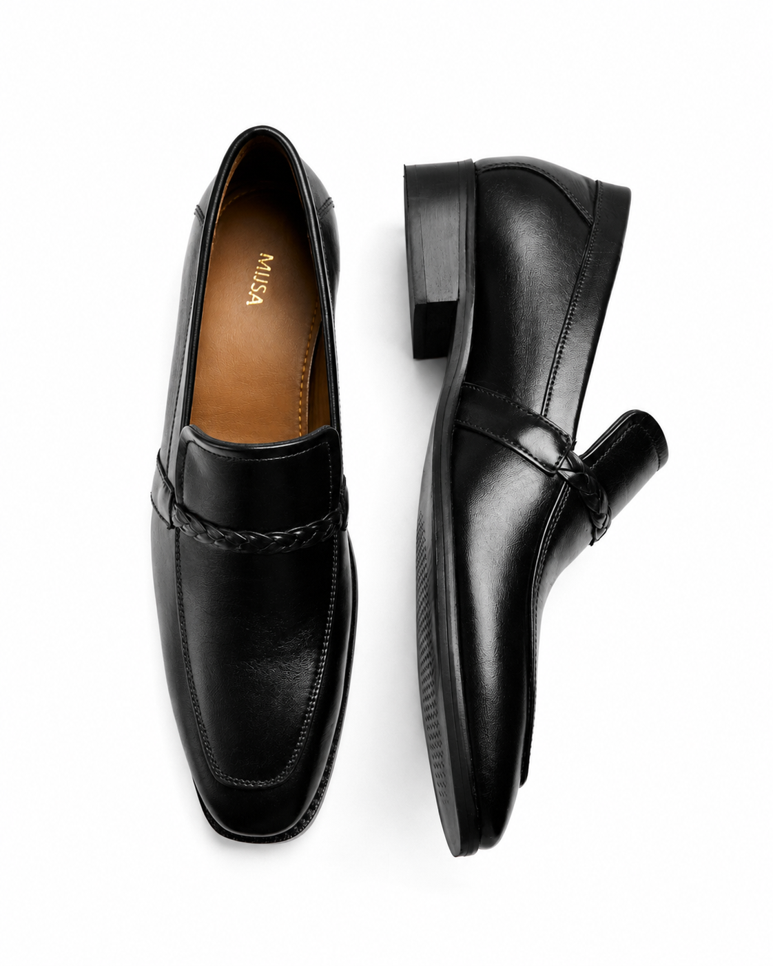 No Loose Ends - Genuine leather Loafer, Black
