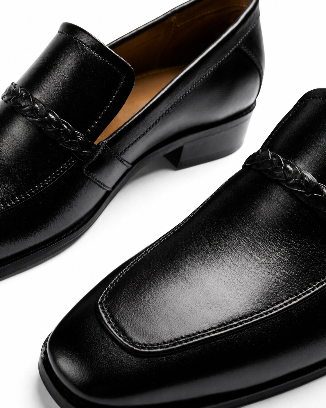 No Loose Ends - Genuine leather Loafer, Black