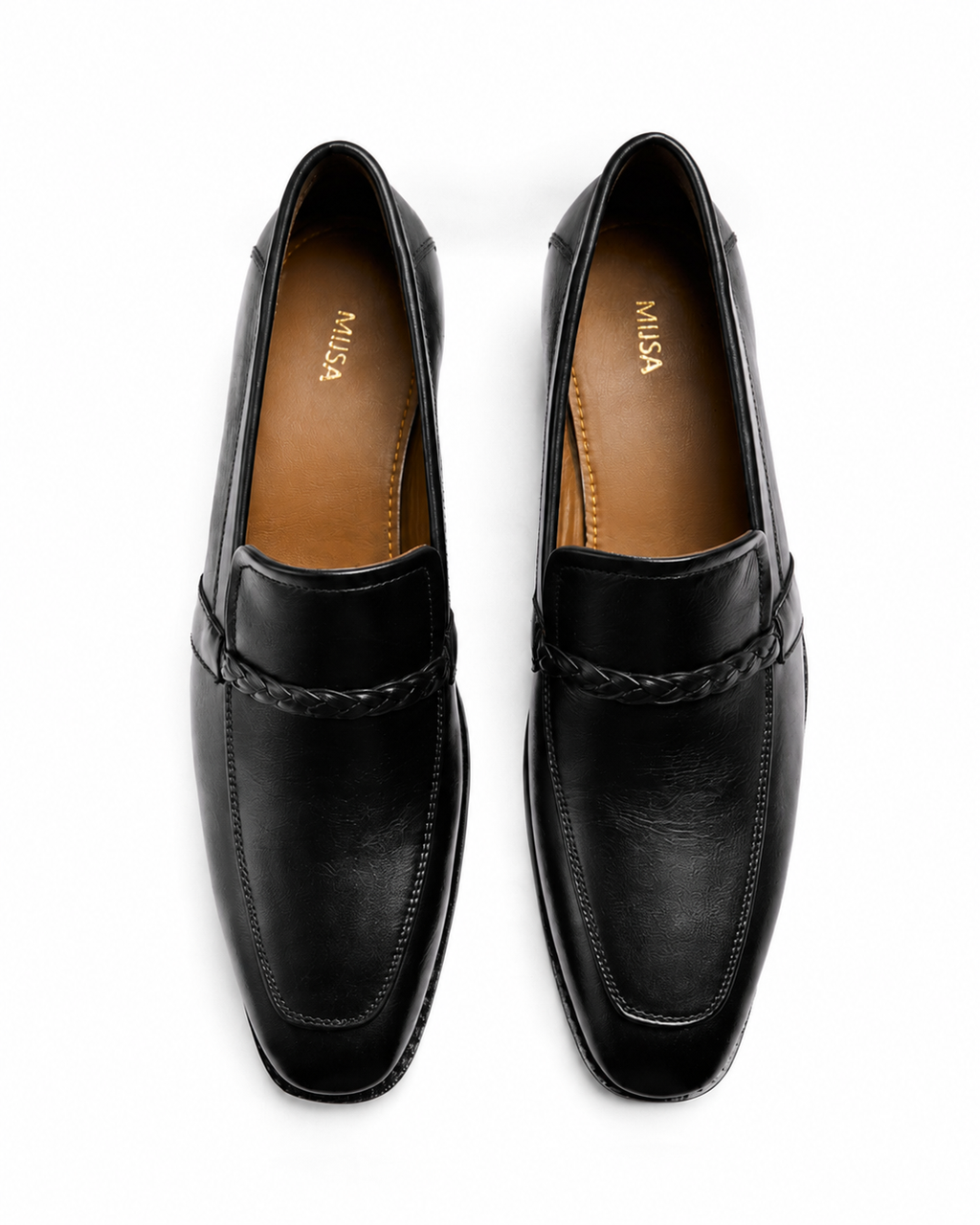 No Loose Ends - Genuine leather Loafer, Black