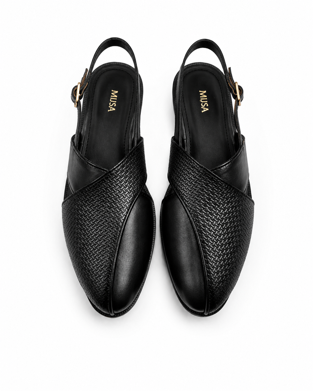 Home Ground - Genuine leather Peshawari Chappal, Black