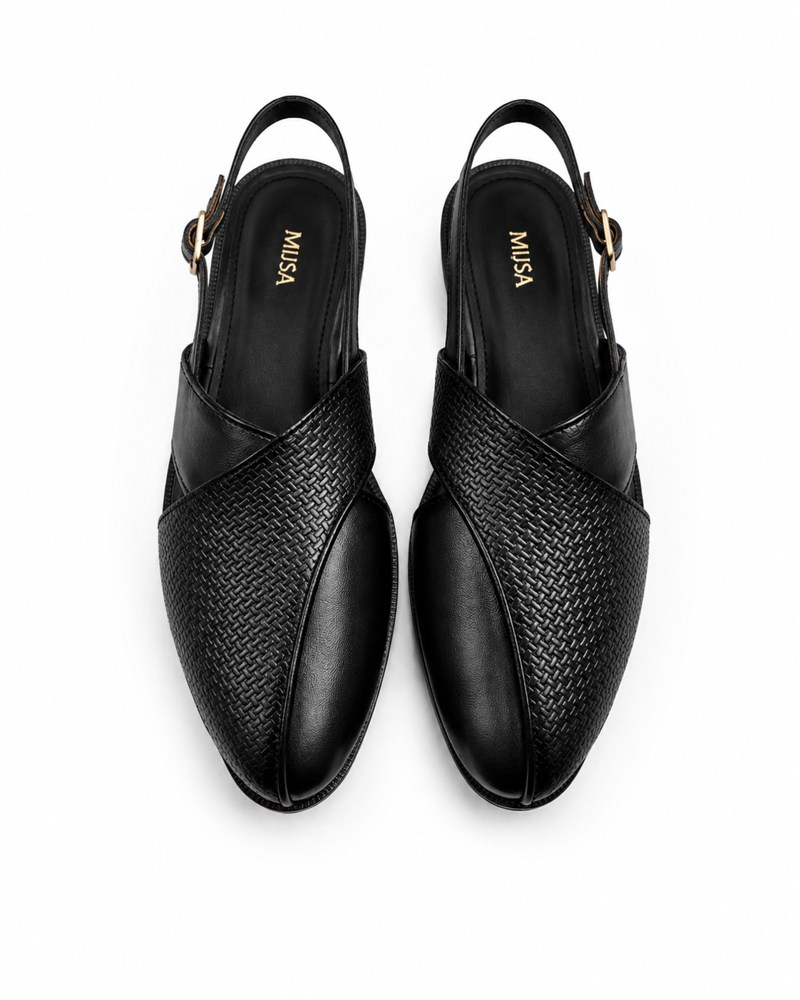 Home Ground - Genuine leather Peshawari Chappal, Black