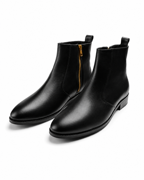 After Hours - Genuine leather Ankle Boot, Black