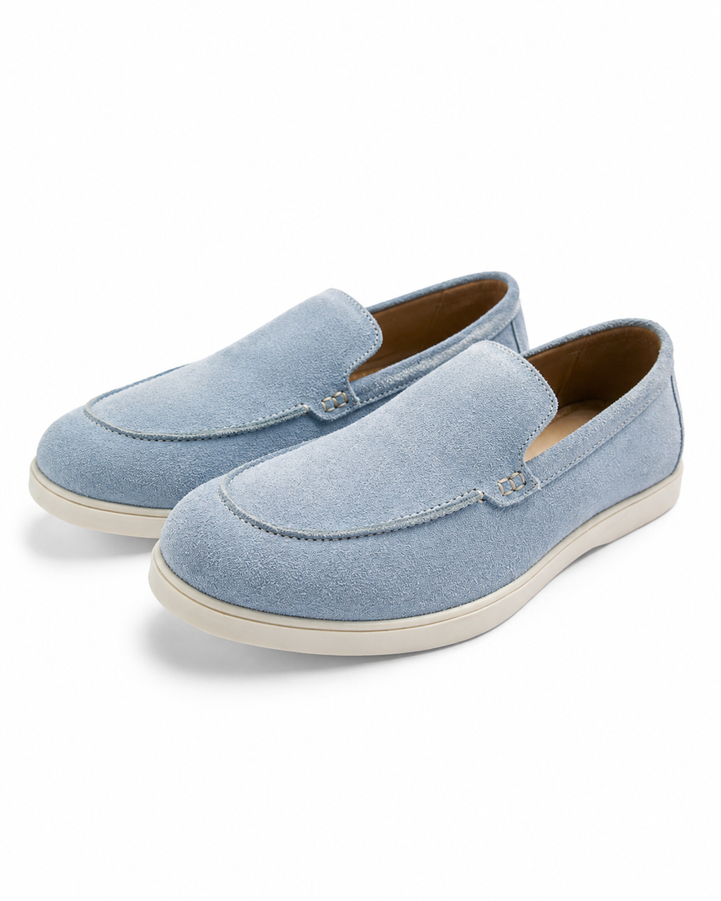 Out Of Office - Fine suede Loafer, Powder Blue