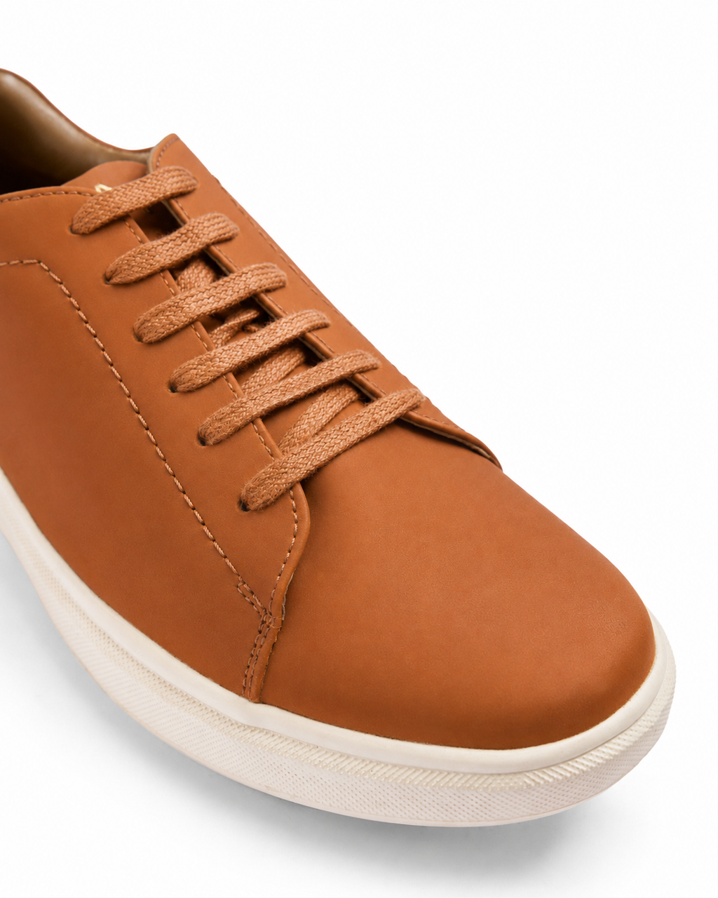 Good Point - Genuine leather Lace-Up Sneaker, Tan Orange