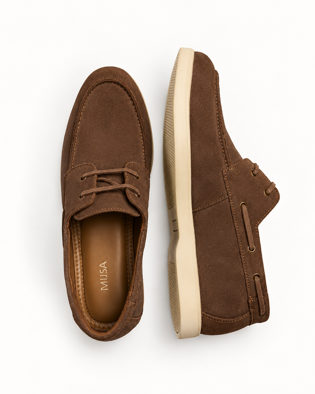 Open Tab - Suede Boat Shoe, Brown