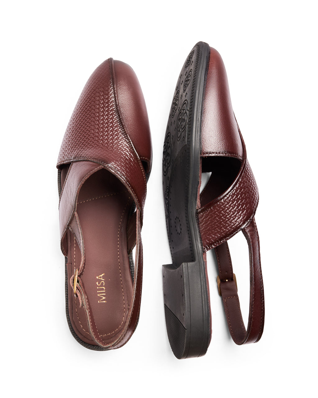 Home Ground - Genuine leather Peshawari Chappal, Brown