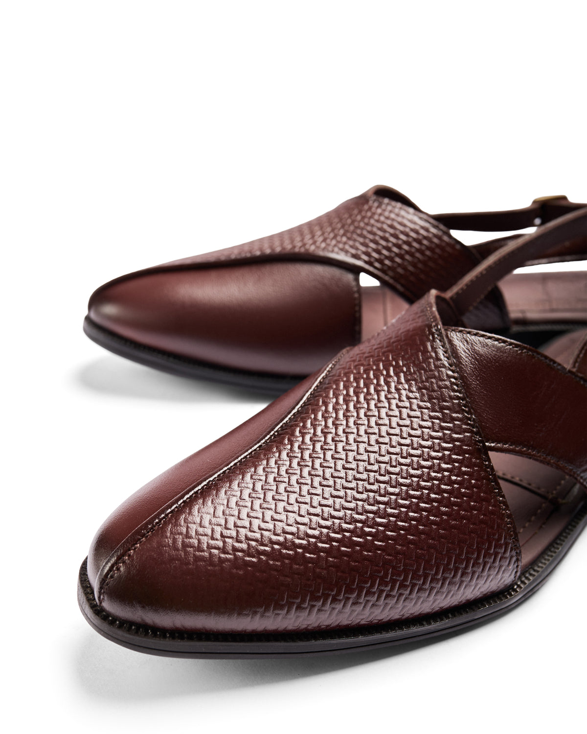 Home Ground - Genuine leather Peshawari Chappal, Brown