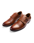 Fair Enough - Genuine leather Monk Strap, Brown